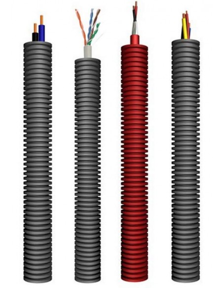 Cables en tubo corrugado